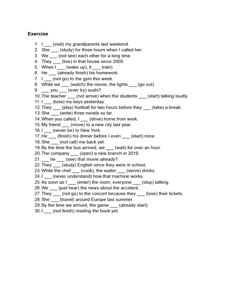 Exercise | PDF