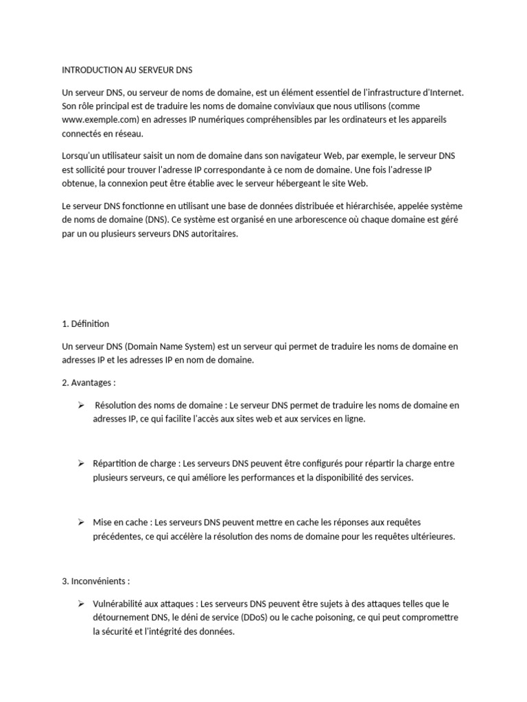 Installation d'un Serveur DNS BIND9 | PDF | Système de noms de domaines ...