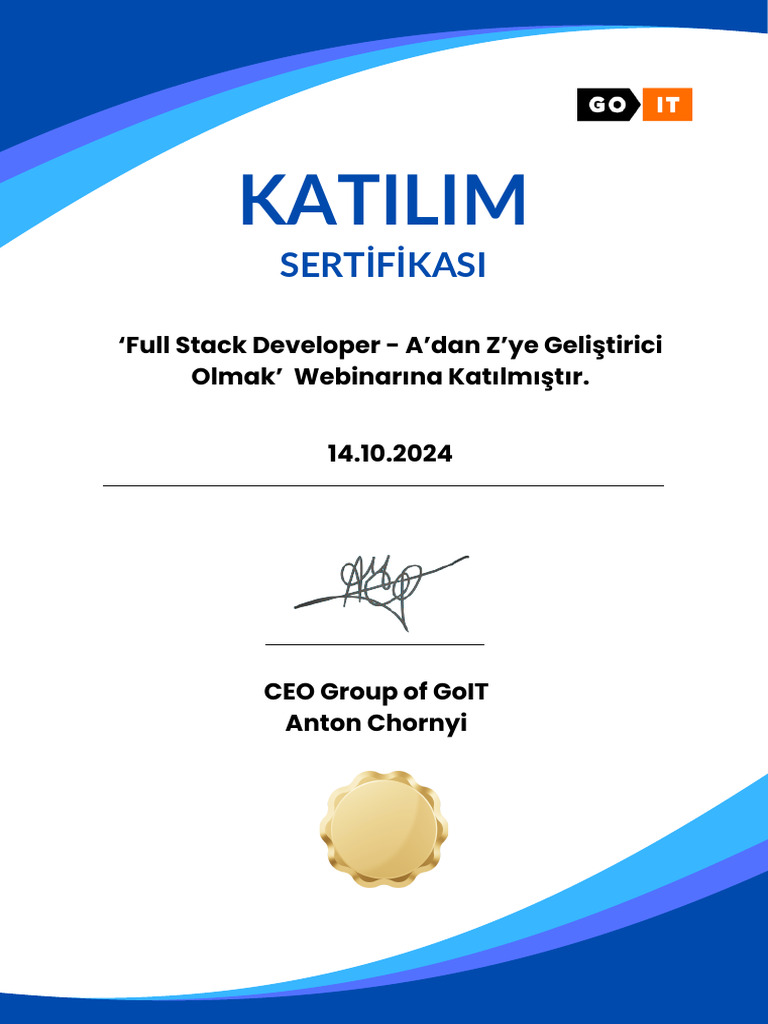Certificate - GoIT | PDF