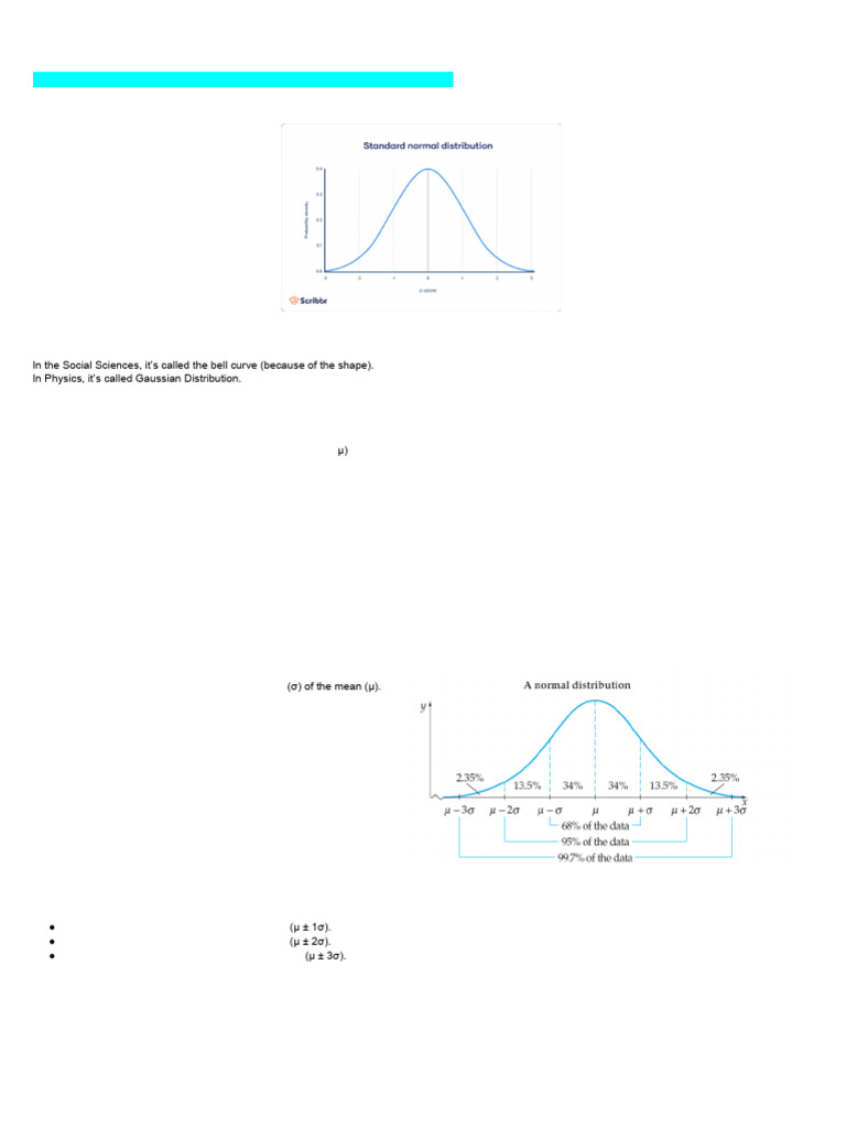 Understanding Normal Distribution Basics | PDF | Normal Distribution ...