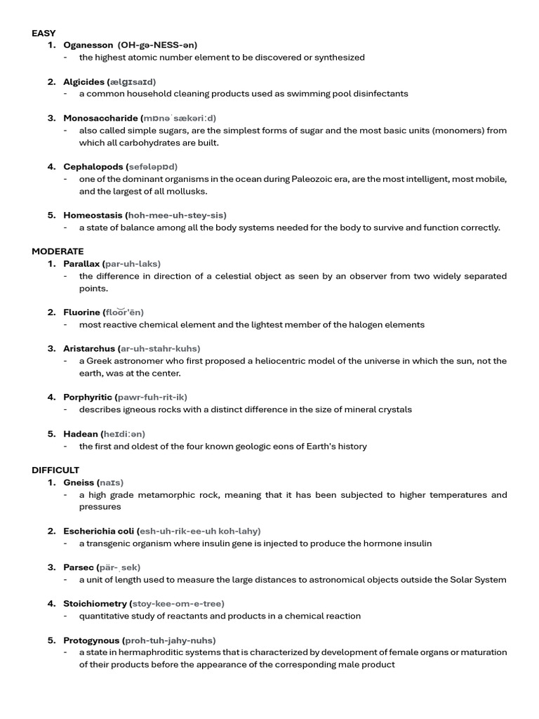 SPELLING | PDF | Science & Mathematics