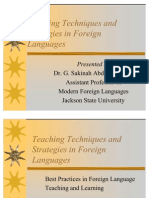 Teaching Techniques and Strategies in Foreign Languages (1)