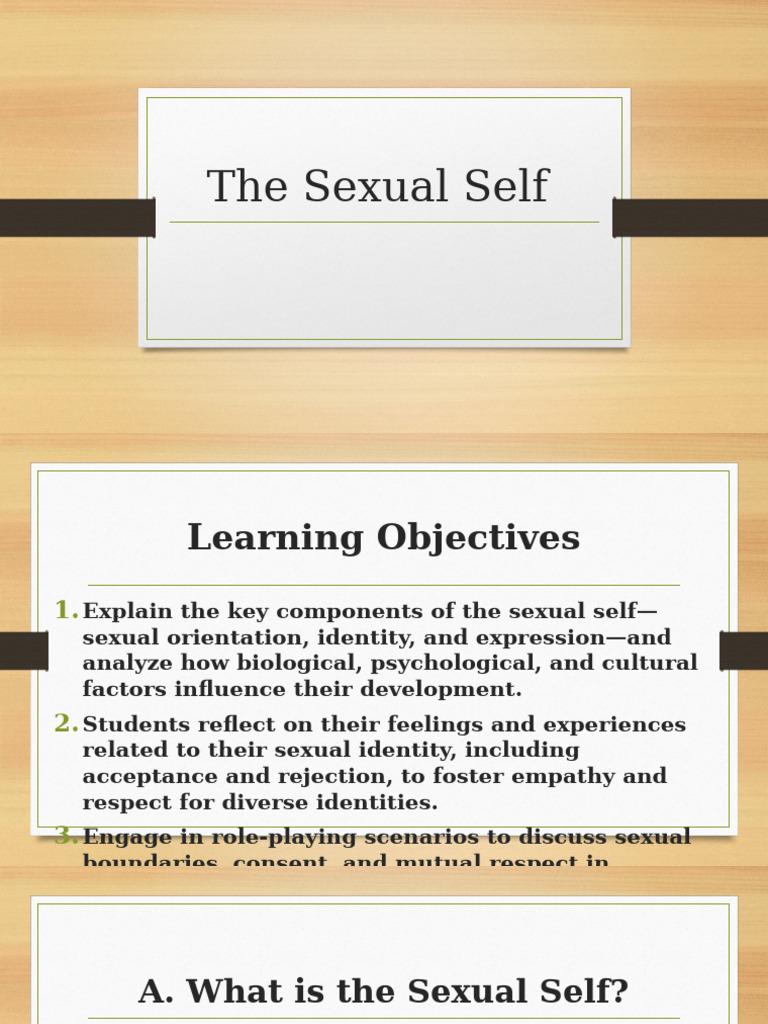 Understanding the Sexual Self | PDF | Sexual Orientation | Sex Education