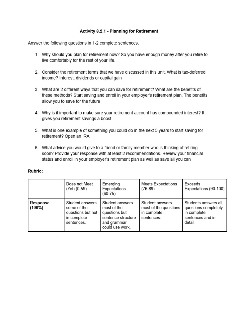 Retirement Planning Essentials Guide | PDF