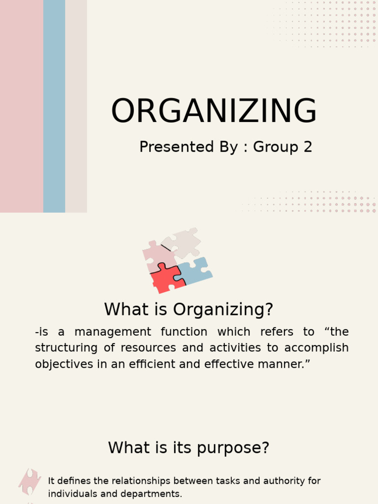 ORGANIZING Group2 ES034 | PDF | Economies | Leadership