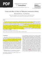 Download Causes and Effects of Delays in Malaysian Construction Industry by Renuka Muthalvan SN78497505 doc pdf