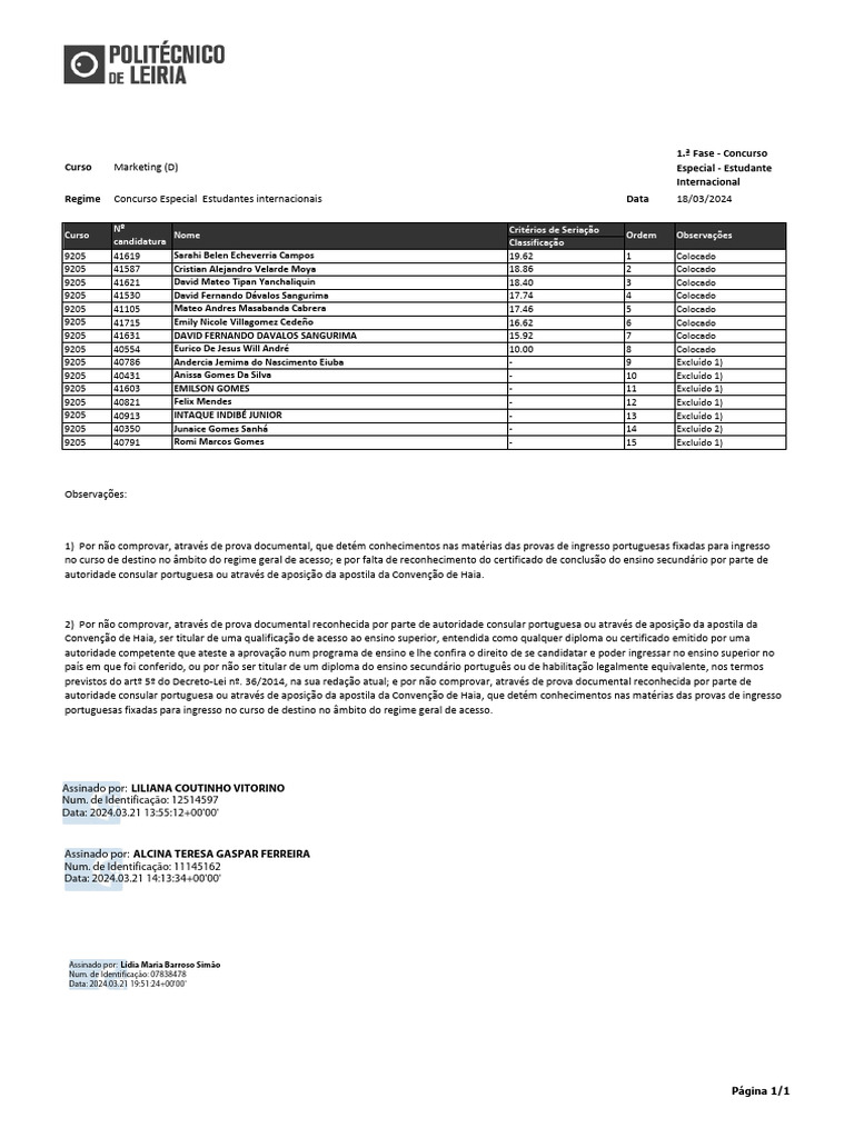 ListaSeriacao Marketing 17401 EDOC18727 | PDF