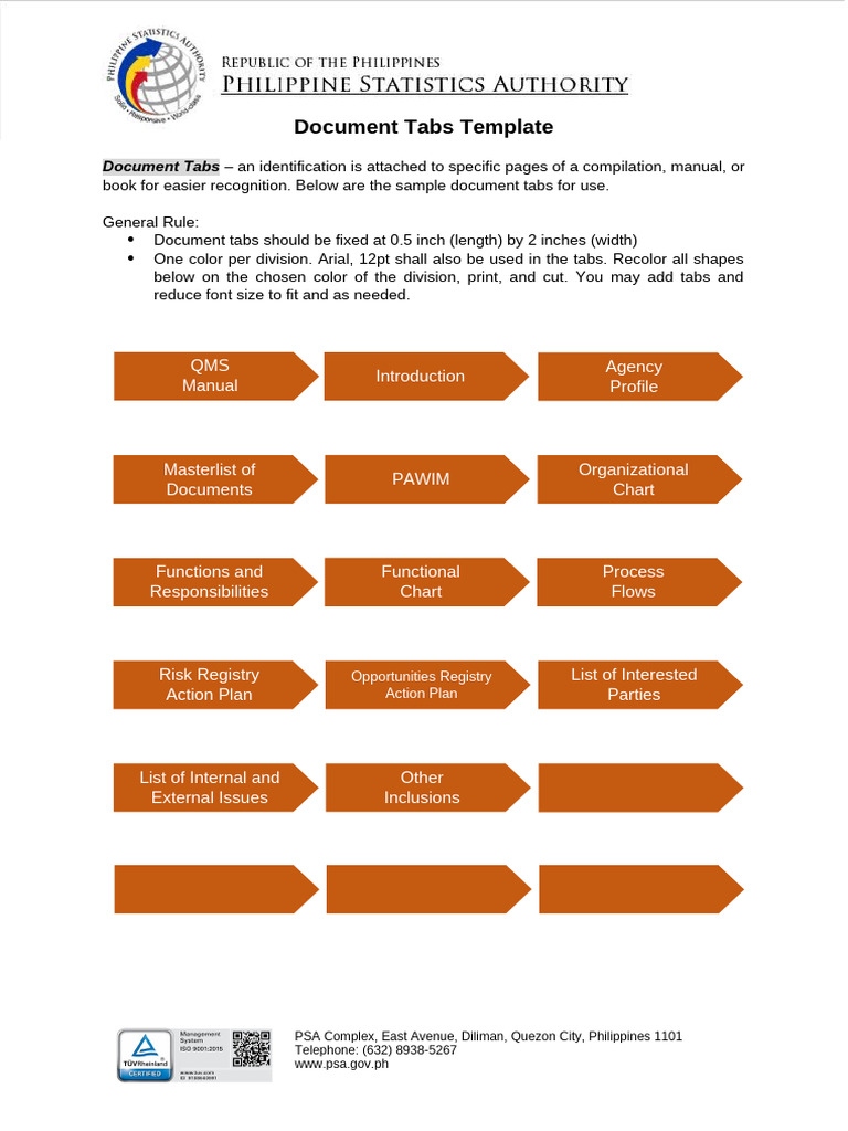 Document Tabs_Template | PDF