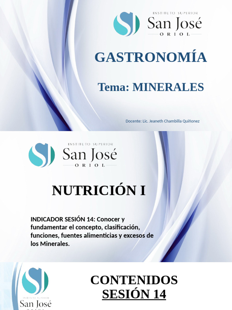 Minerales: Funciones y Fuentes Alimenticias | PDF | Sodio | Potasio