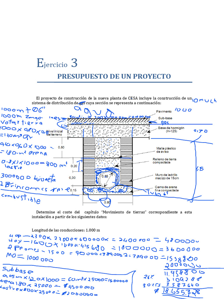 Ejercicio 3. Presupuesto de Un Proyecto | PDF | Presupuesto