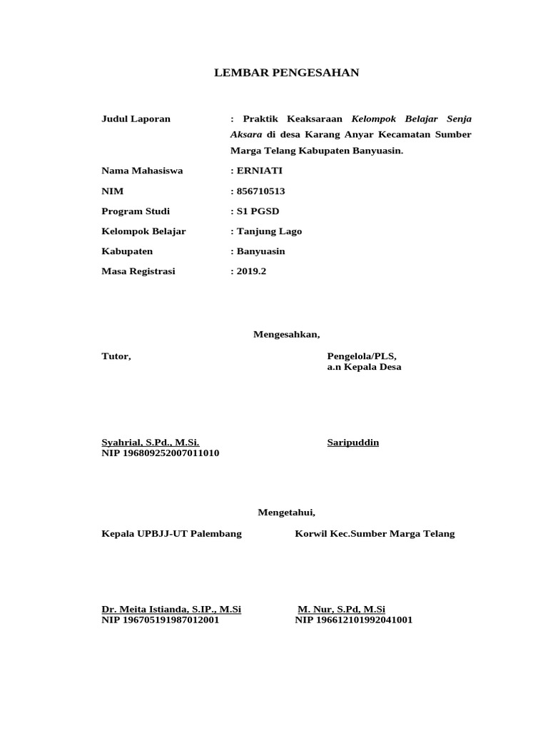 Praktik Keaksaraan di Karang Anyar | PDF