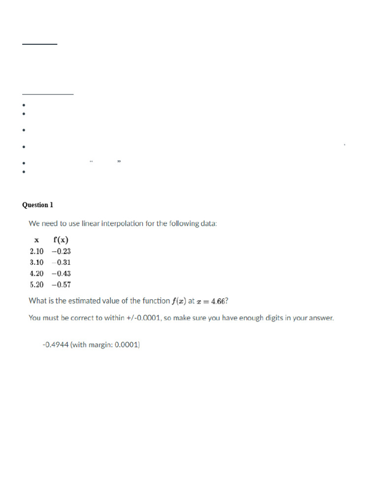 Project Assignment #4: Interpolation Instructions | PDF | Computers