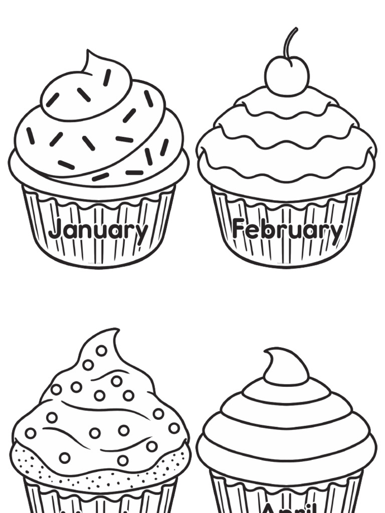 Bw cupcake birthday display pdf