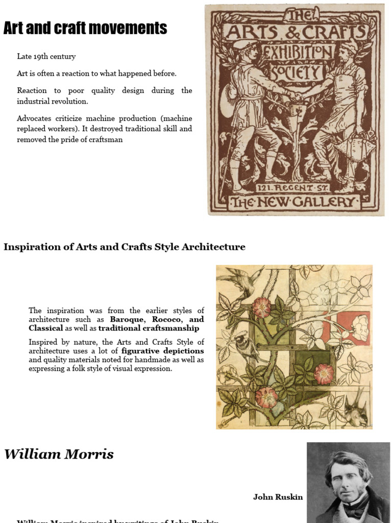 Arts and Crafts Movement Overview | PDF | Art Nouveau | Arts And Crafts ...