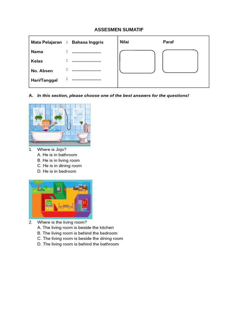 Uh Bahasa Inggris Kedua Kelas 4 Pdf