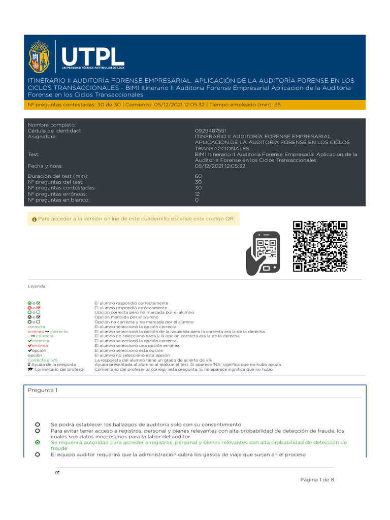 Cuadern b1. Aplic Audit Forense | PDF | Auditoría | Evasión de impuestos