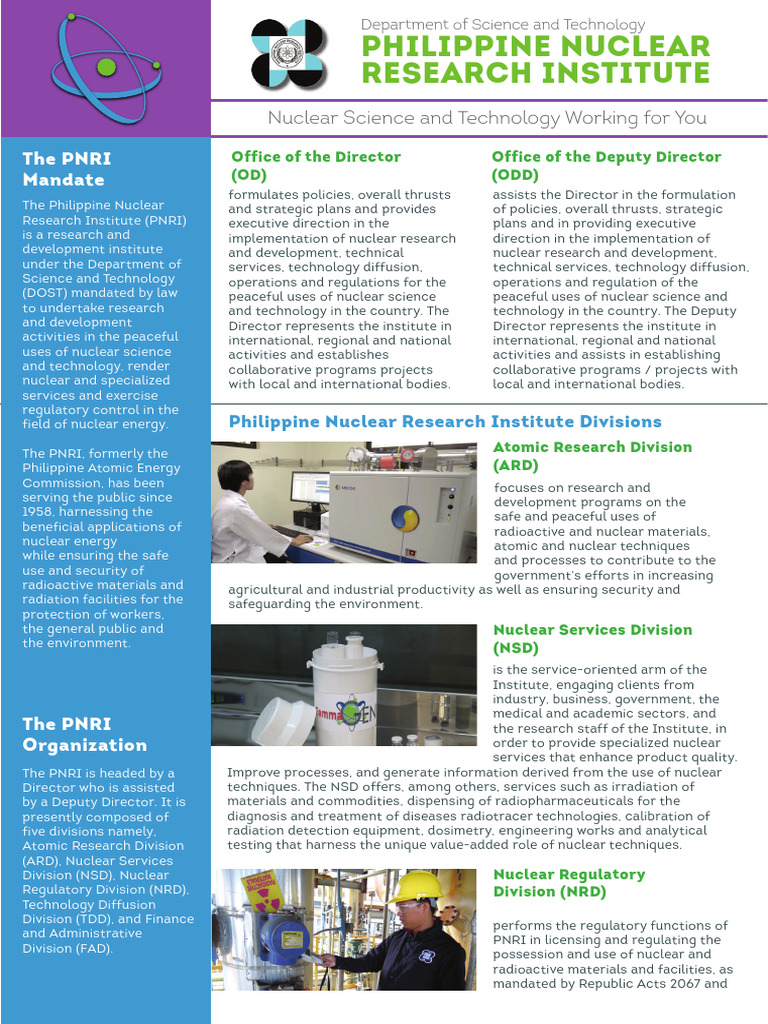 201-About-PNRI | PDF | International Atomic Energy Agency | Nuclear ...