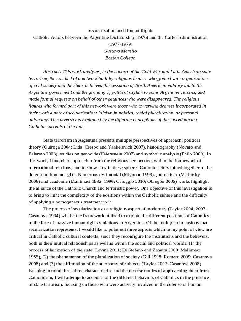 Secularization And Human Rights Pdf