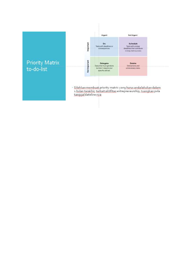 Tugas Priority Matrix - 4 | PDF