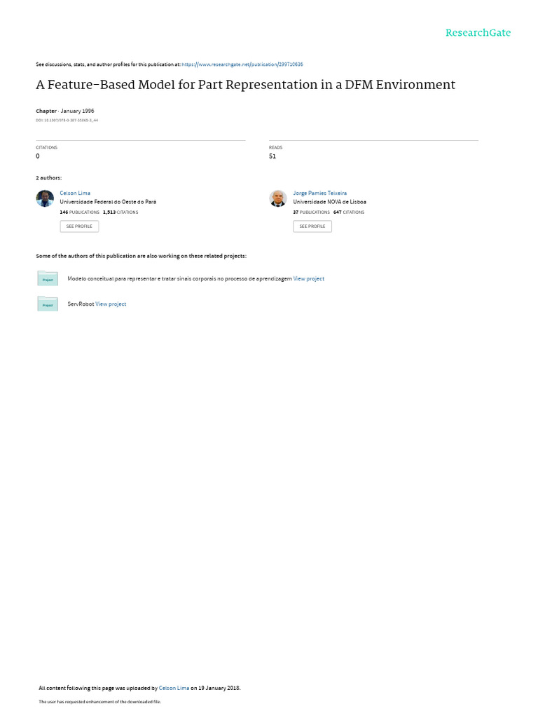 Feature-Based DFM Model Overview | PDF | System | Conceptual Model
