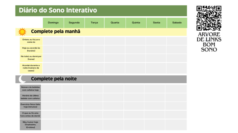 Diário Do Sono Interativo Pdf