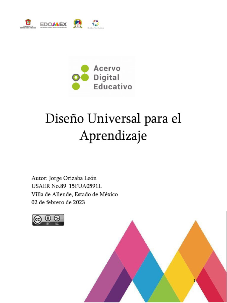 Guía Práctica del Diseño Universal para el Aprendizaje | PDF | Plan de ...