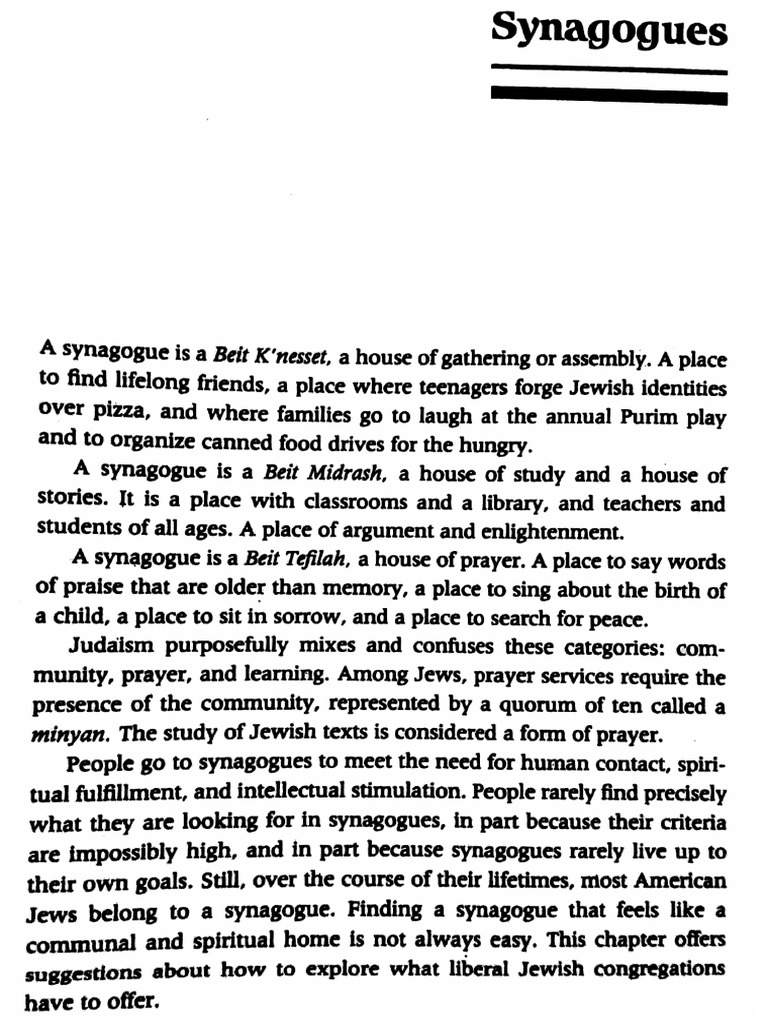 Synagogues part 1 pdf