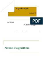 Notion d’algorithme1