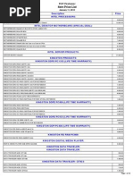 Pop Peshawar Price List Jan 11,2012