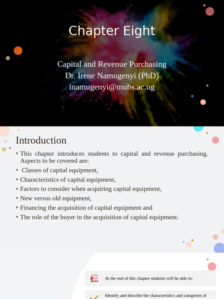 Capital and Revenue Purchasing Guide | PDF | Lease | Capital (Economics)