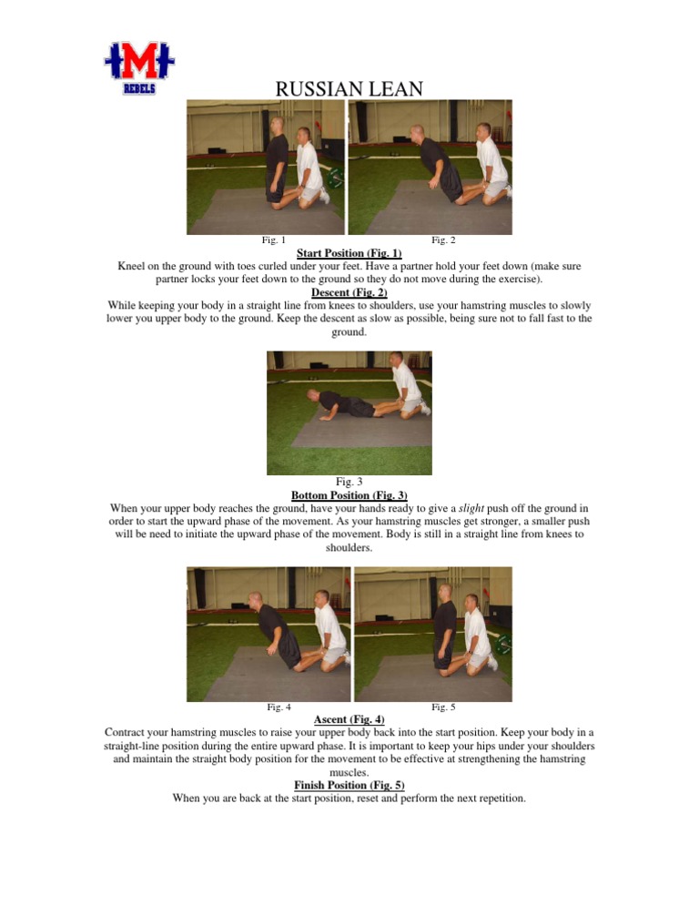 Russian Lean Exercise Instructions | PDF