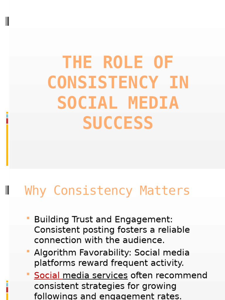 Importance of Consistency in Social Media | PDF | Career & Growth ...
