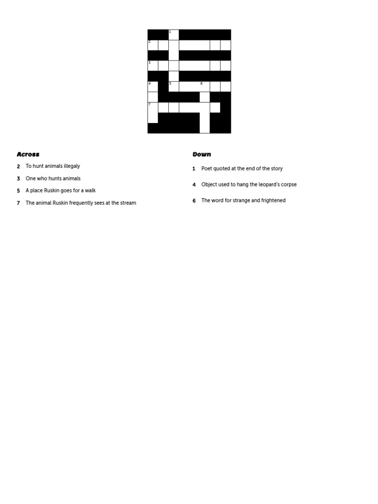 Play Crossword PDF