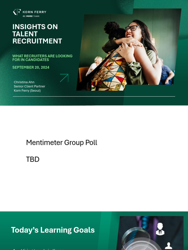 Korn Ferry Christina Ahn 19 Sept | PDF | Recruitment | Employee Relations