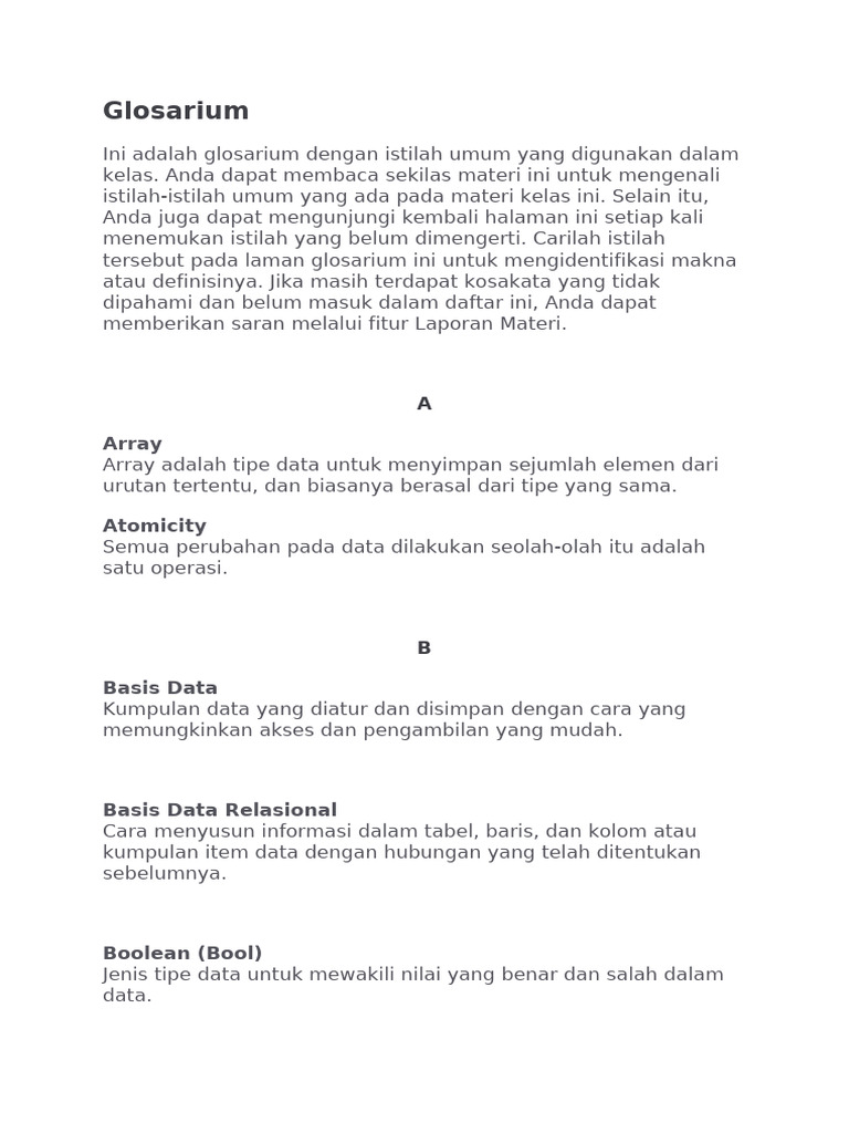 Belajar Dasar Structured Query Language (SQL) | PDF | Karier & Perkembangan