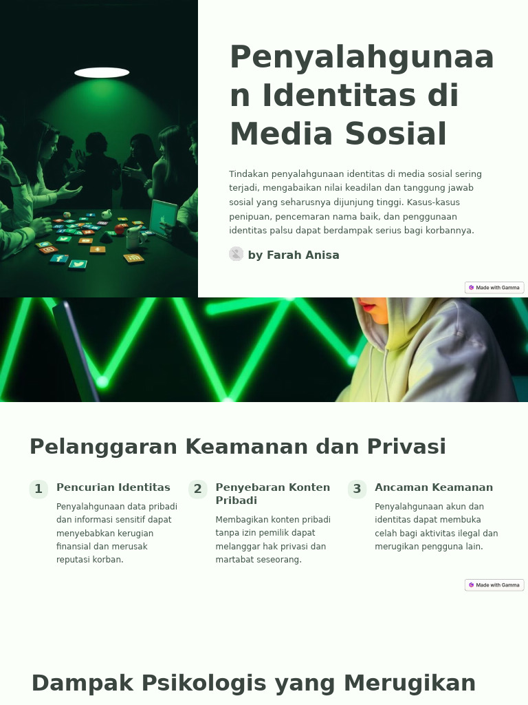 Penyalahgunaan Identitas Di Media Sosial | PDF | Ilmu Sosial