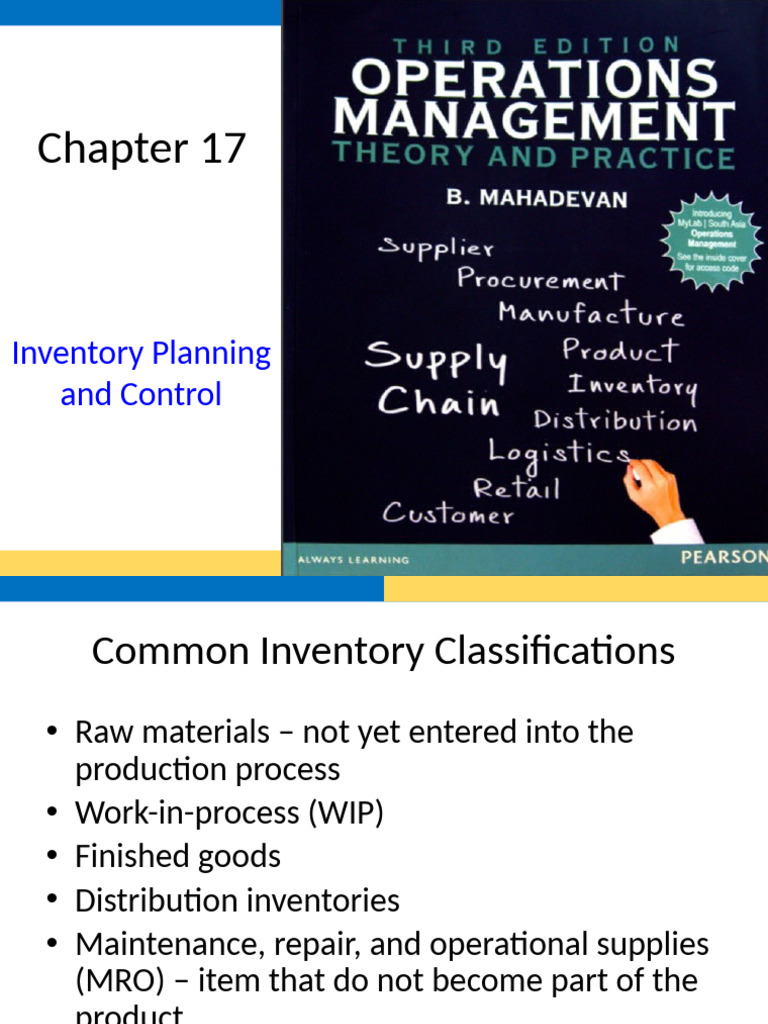 7.chapter 17 Inventory | PDF | Supply Chain Management | Logistics