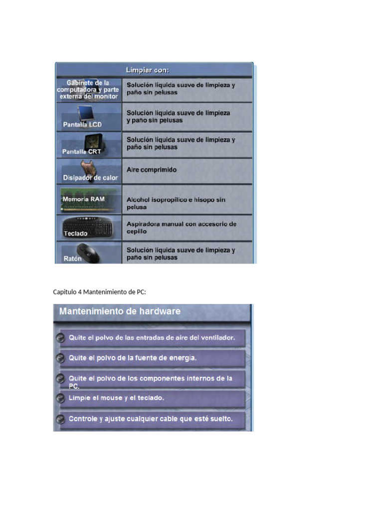 Mantenimiento y Seguridad de PC y Redes | PDF | Red de computadoras ...