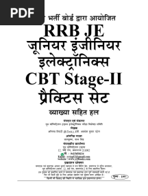 RRB JE CBT Stage II Electronics & Allied Engineering Practice Book