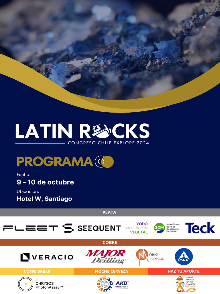 Programa Latin Rocks 2024 V12.09 | PDF | Geología