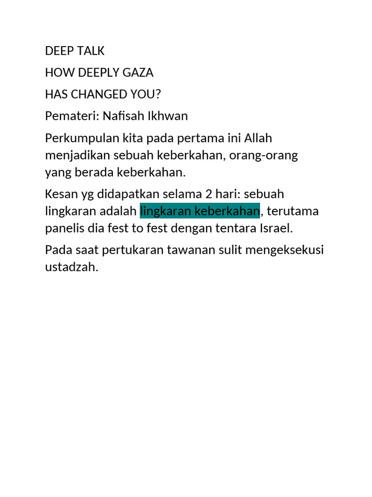 Buku Deep Talk dengan Allah | PDF | Agama & Spiritualitas