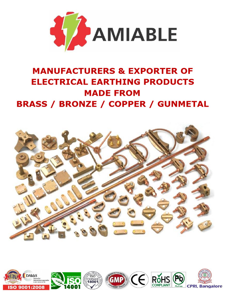 Earthing Products Manufacturer | PDF | Electrical Connector | Pipe ...