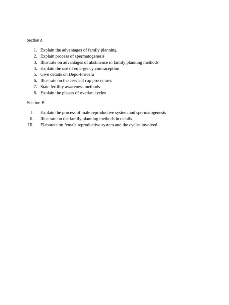 Family Planning and Reproductive Health Guide | PDF | Science & Mathematics