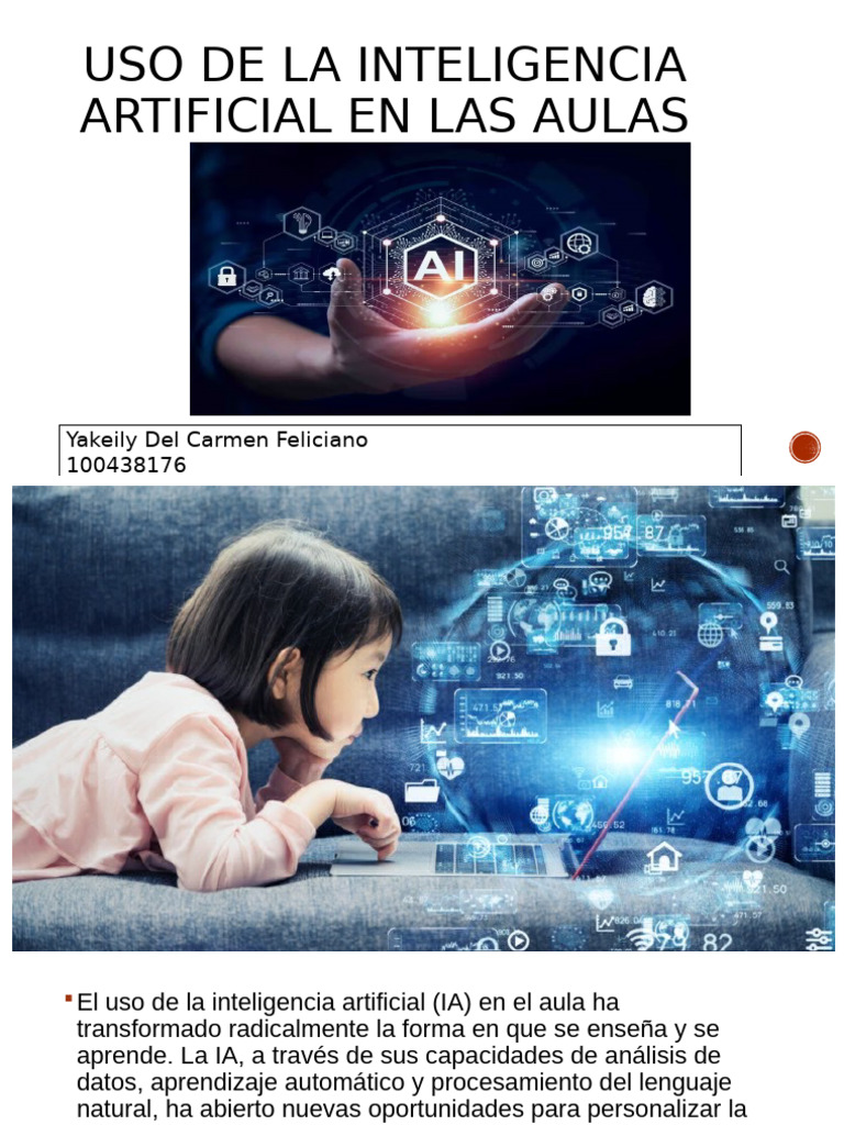 Uso de La Inteligencia Artificial en Las Aulas | PDF | Inteligencia ...