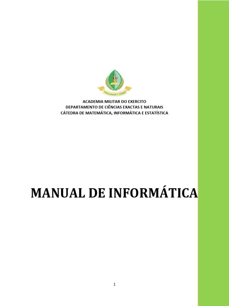 Manual de Informática Militar | PDF | Hardware de computador | Sistema ...
