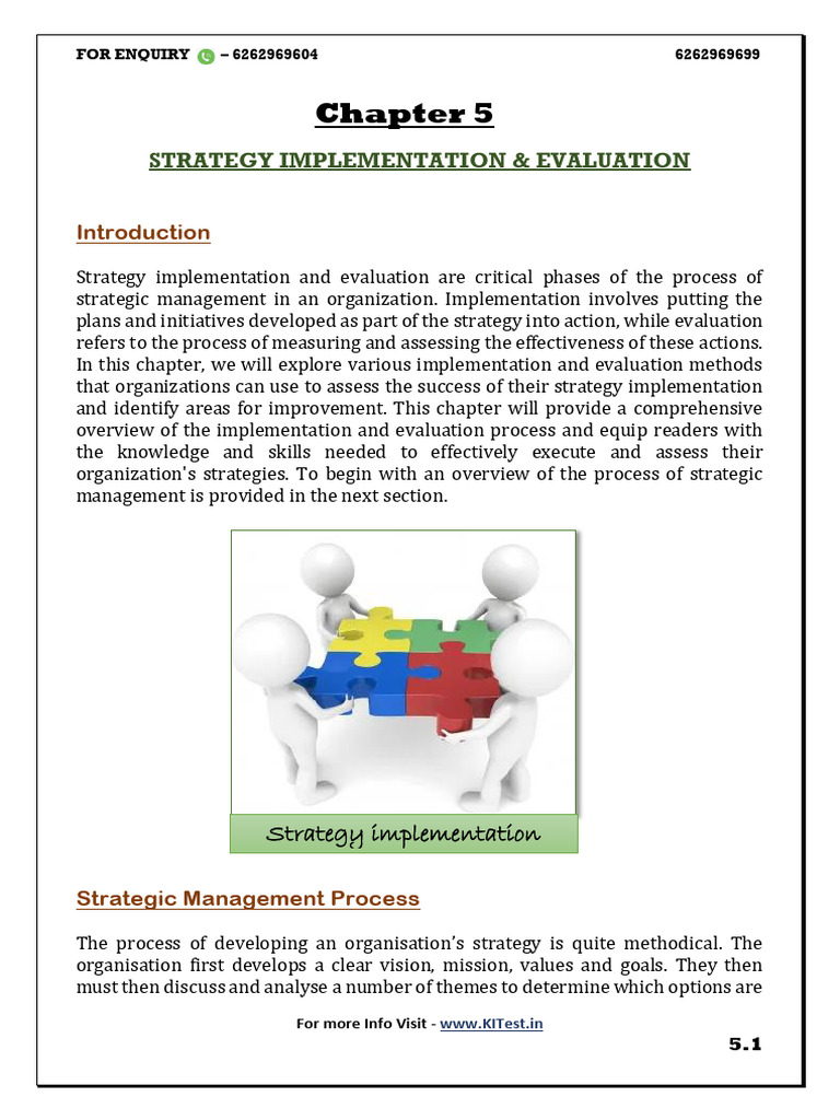Strategy Implementation and Evaluation | PDF | Strategic Management ...