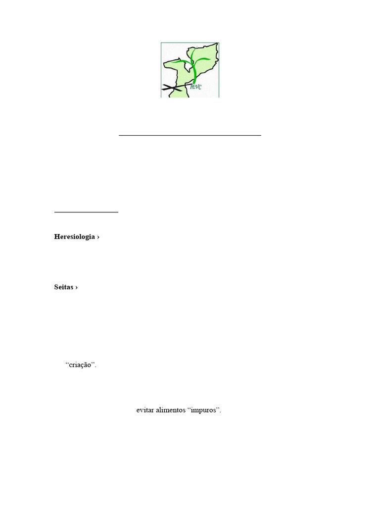 Estudo sobre Heresiologia na IEVC-BOANE | PDF