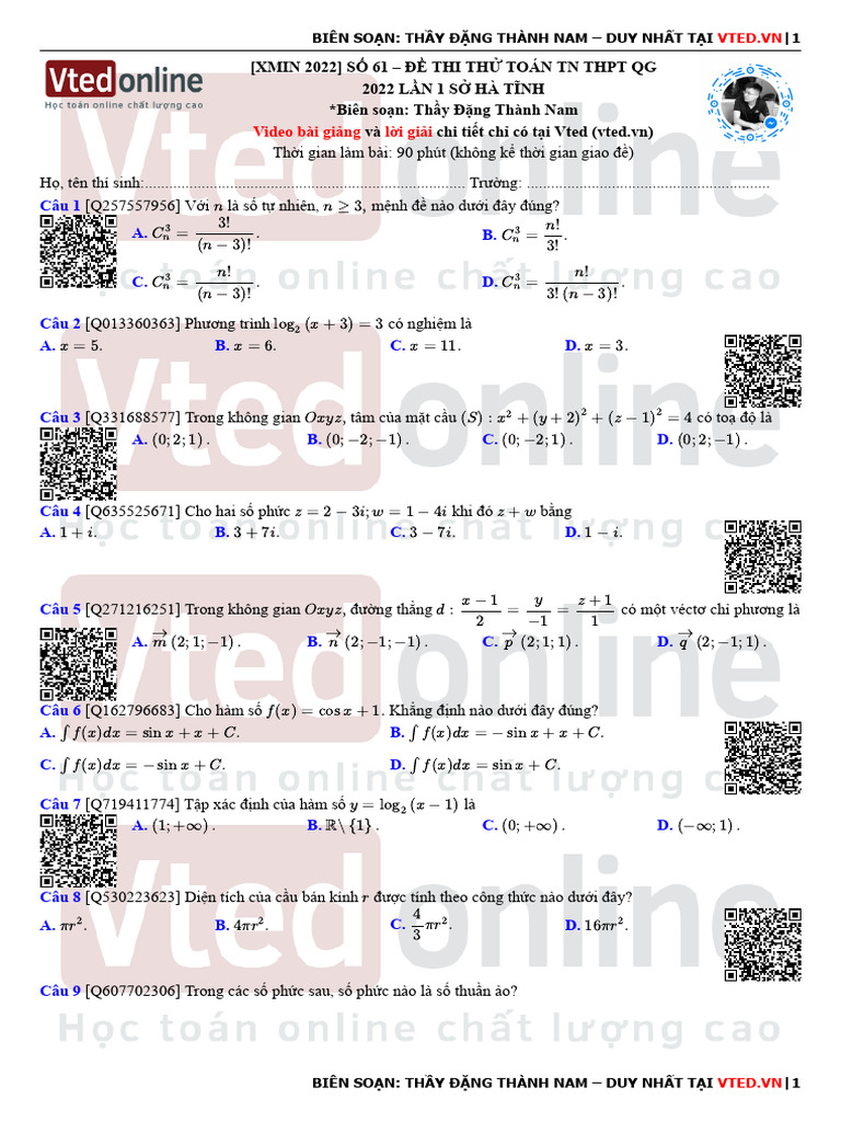Toán Vted | PDF
