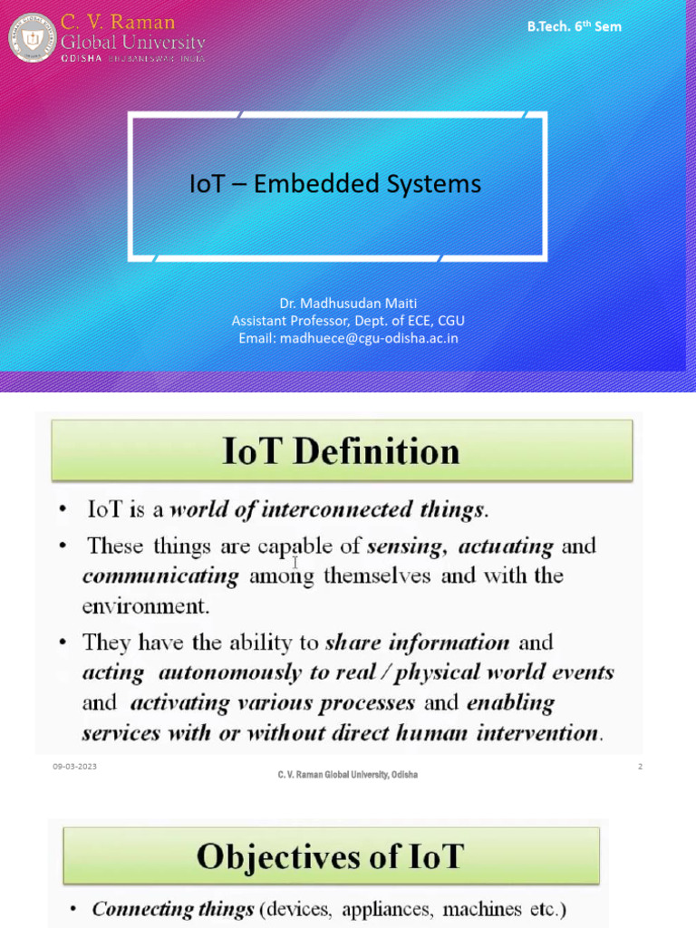 IoT & Embedded Systems Course | PDF