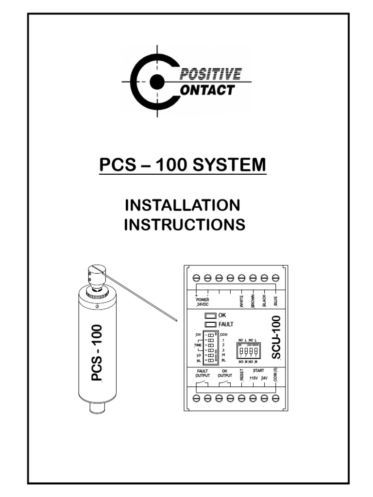 Pcs 100 Instructions | PDF | Relay | Switch